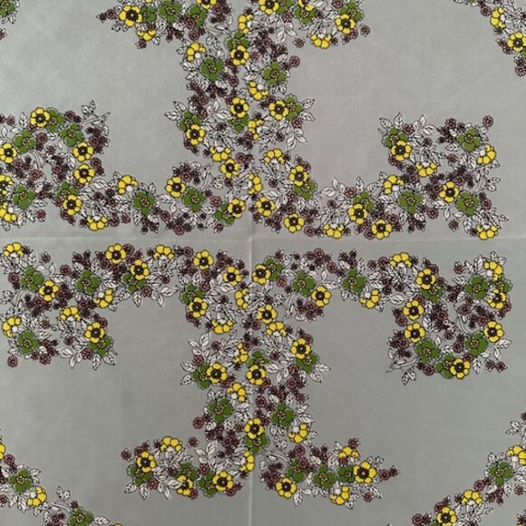 Tori Burch Silk Logo Scarf - Picture 2 of 4